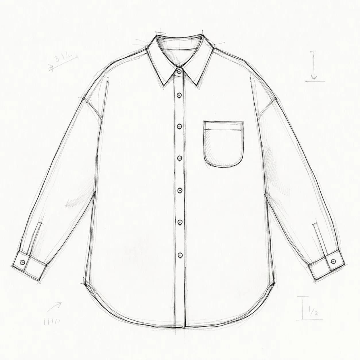 Hand-sketch the silhouette